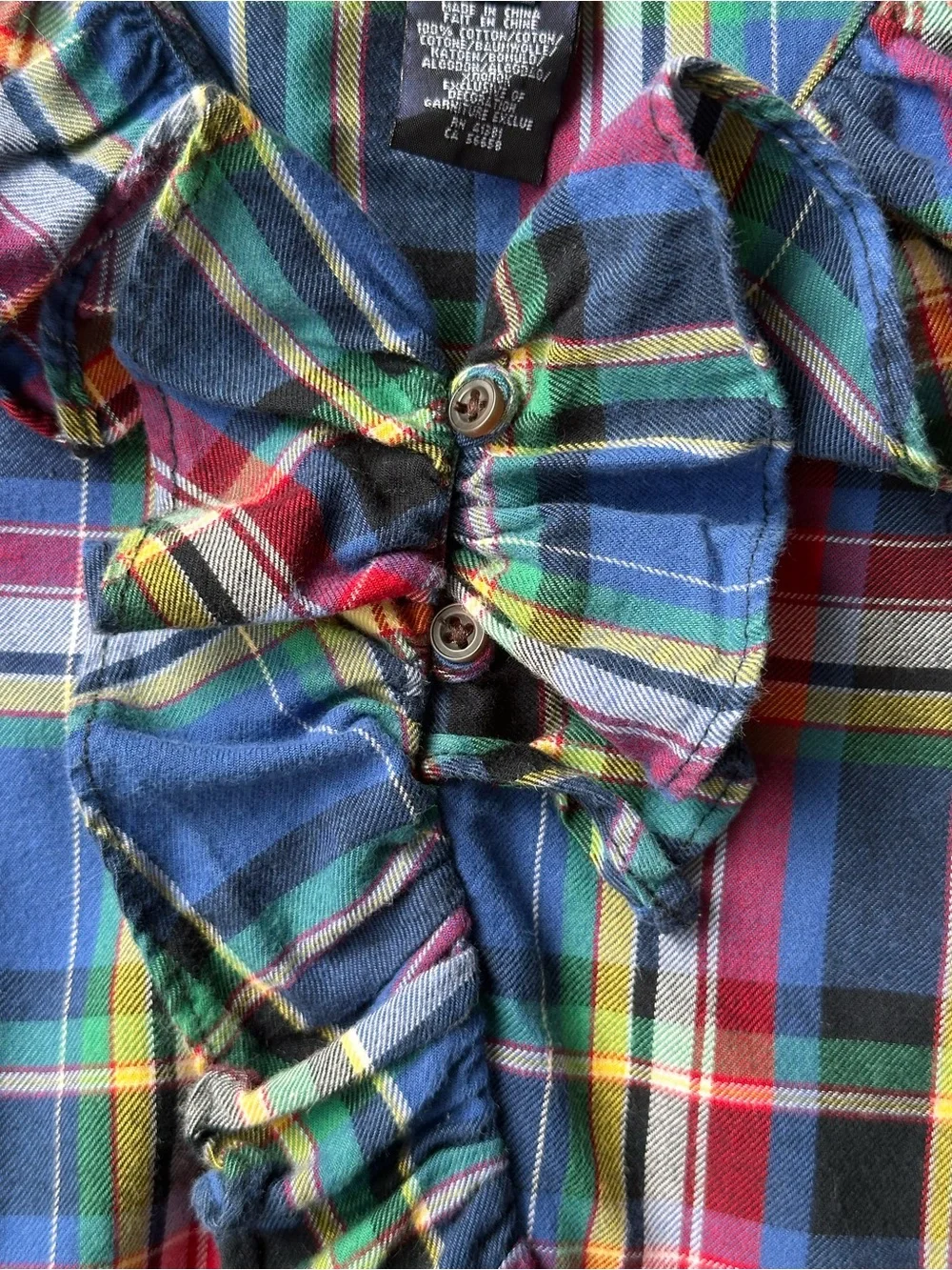Ralph Lauren plaid ruffle